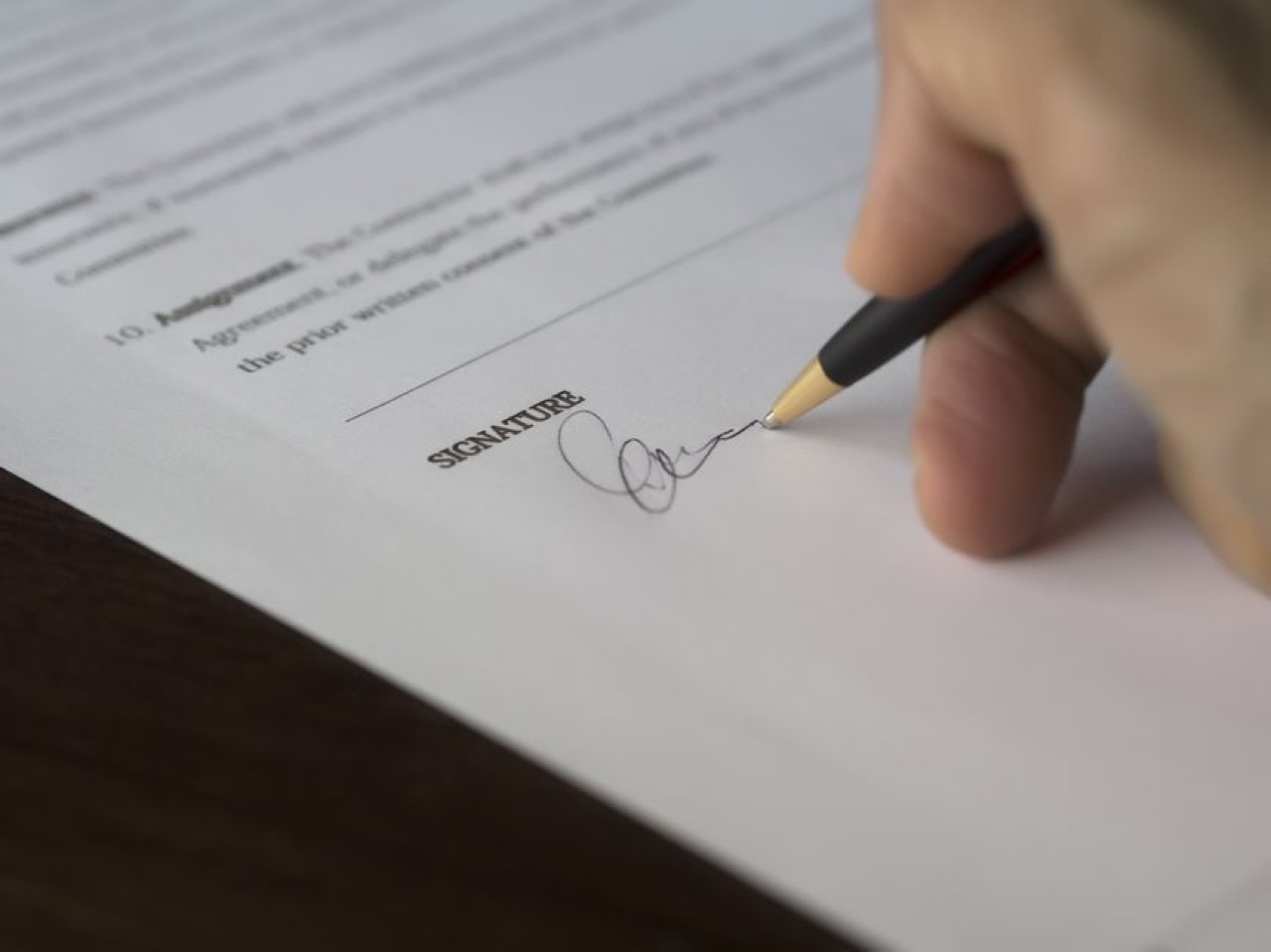 Capitec Funeral Cover Signing document desk pen - Capitec Funeral Cover