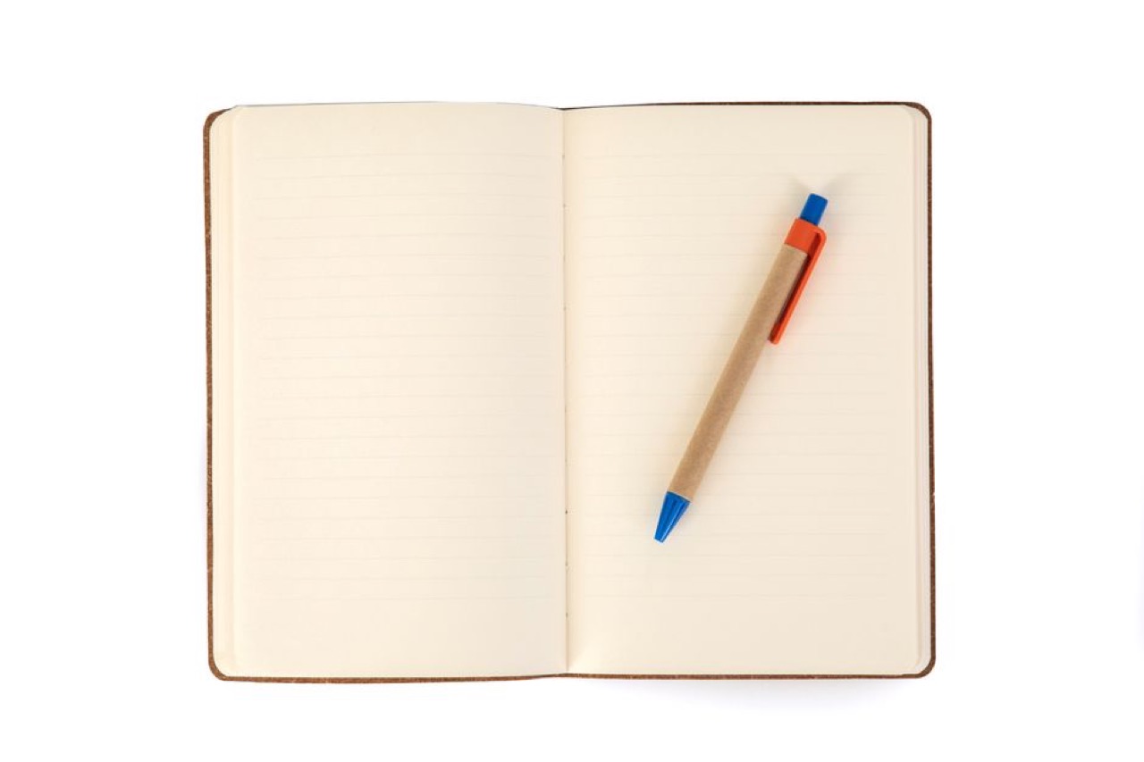 Open notebook pen - Thank you messages after a funeral